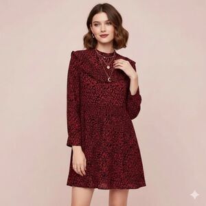 Zara Ruffle Collar Babydoll Mini Dress | Romantic Spring Edit | Large